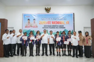 BUPATI ASRI LUDIN FASILITASI PENUH 80 PESERTA JAMBORE NASIONAL DELI SERDANG   Dapat Tiket, Uang Saku Rp2,12 Juta, Hingga Beasiswa Kuliah
