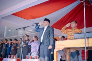 UPACARA HUT RI KE-81 DI KANTOR BUPATI DELI SERDANG BERLANGSUNG SEDERHANA DAN PENUH MAKNA EMPATI