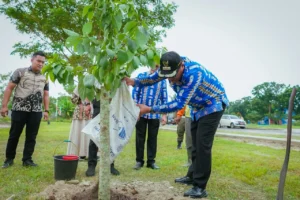 “Pohon Bisa Beri Manfaat Jangka Panjang” Pemkab Deli Serdang Tanam Bibit di HUT ke-81 RI