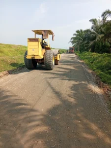 Pemadatan Dimulai! Akses Jalan Aspal Baru Tanjung Garbus 2 – Pemkab DS Segera Mulus