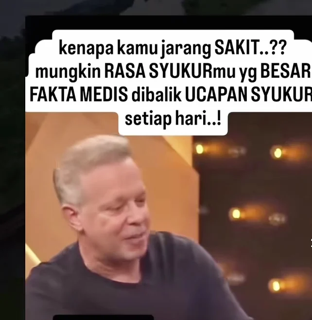 Terbongkar,!!!  Ini Rahasia Mengapa Orang Bersyukur Jarang Sakit,Fakta Medis dan Dalil Agama, Oleh; Hasan Basri Siregar Ketua JWI DS