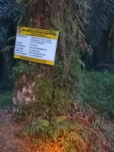 HEBOH! PAPAN PROYEK RP6,2 MILIAR “ASAL-ASALAN” DIPAKU DI BATANG SAWIT, WARGA NILAI TAK TRANSPARAN