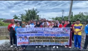 Kades Percut Asyhari Sampaikan Terima Kasih ke Bupati Asri Ludin dan Wabup Lomlom: Jalan Persil Dusun XVIII Akhirnya Mulus Setelah Puluhan Tahun