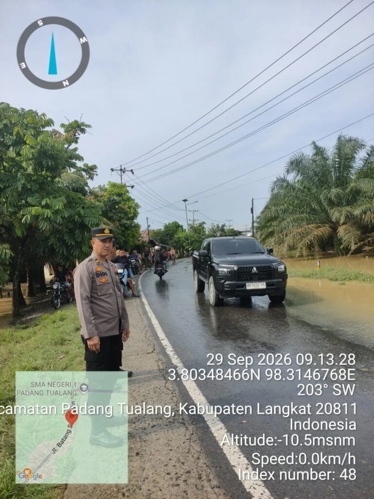 Polres Langkat Salurkan 100 Sak Material untuk Pembangunan Gereja GBKP Runggun Titi Besi
