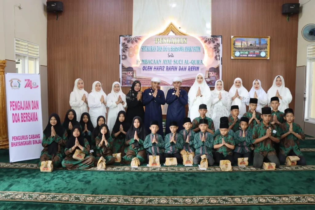 Kapolres Binjai AKBP R. Bimo Moernanda, S.I.K., M.H., Pimpin Syukuran dan Doa Bersama Anak Yatim