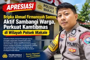 Bripka Ahmad Firmansyah Samsu Aktif Sambangi Warga, Perkuat Kamtibmas di Wilayah Polsek Makale