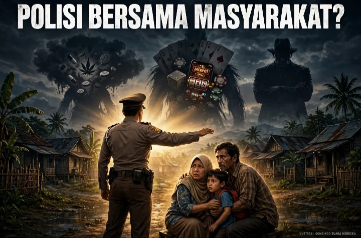 CATATAN KRITIS: “POLISI BERSAMA MASYARAKAT” DI TENGAH MARAKNYA NARKOBA, JUDI, DAN MAFIA