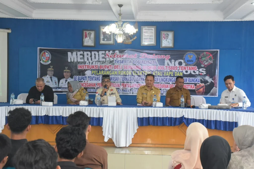 DELI SERDANG LAWAN NARKOBA DARI DUSUN – RELAWAN DIBENTUK, VAPE DILARANG, KAFE DIAWASI