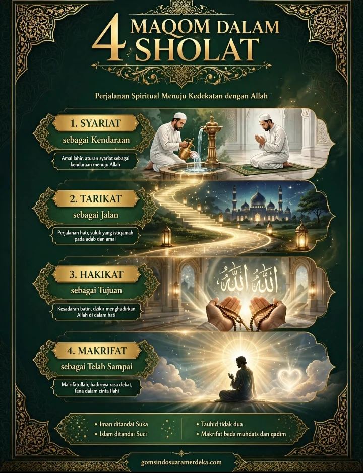 MEMBEDAH HAKIKAT SHOLAT: PERJUMPAAN SYARIAT, TARIKAT, HAKIKAT DAN MAKRIFAT DALAM SATU GERAKAN Oleh ; Hasan Basri Siregar (Batu Putih).