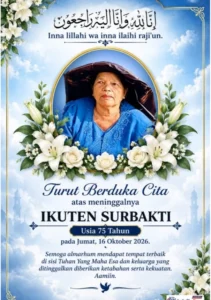 KETUA JWI DELI SERDANG BESERTA JAJARAN TURUT BERDUKACITA: IBUNDA WAKAPERWIL SUMUT PAULUS LIMBONG, IKUTEN SURBAKTI TUTUP USIA